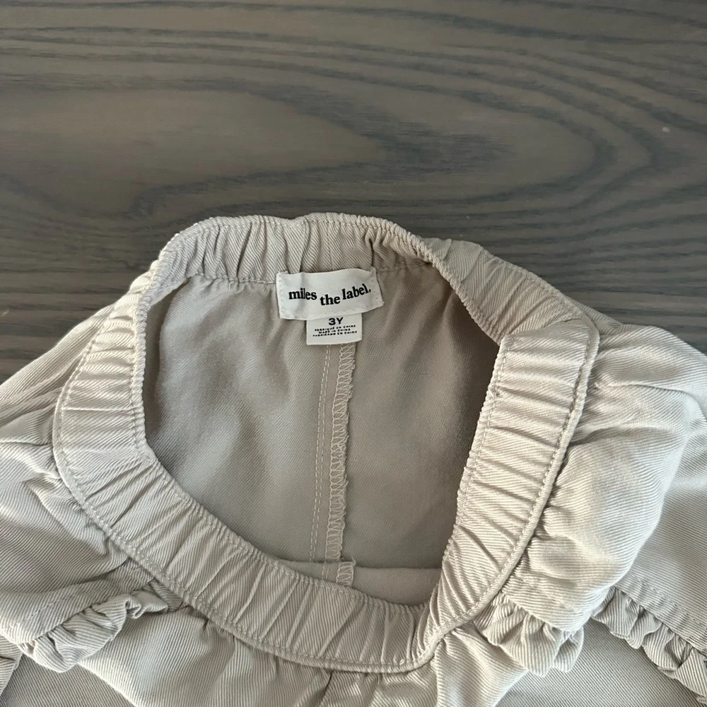 MILES THE LABEL TODDLER GIRL PAPERBAG WAIST SHORTS & WOVEN LYOCELL SHORTS